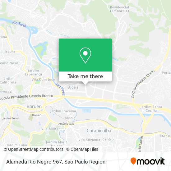 Alameda Rio Negro  967 map