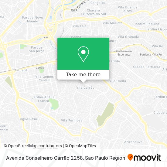 Avenida Conselheiro Carrão 2258 map