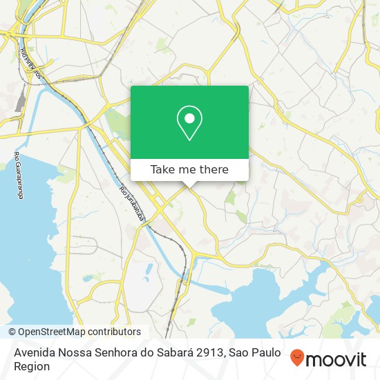 Mapa Avenida Nossa Senhora do Sabará 2913