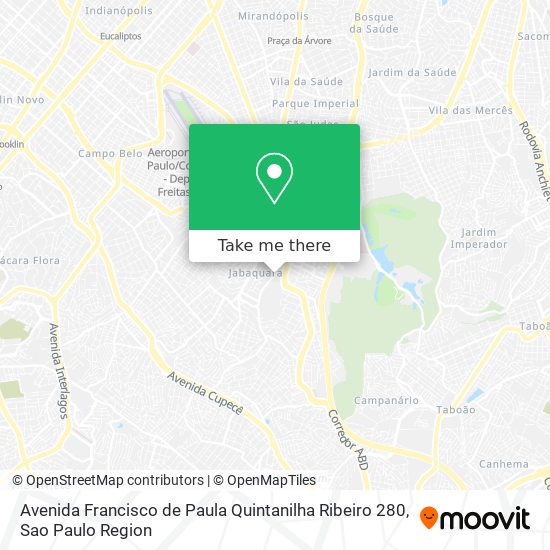 Mapa Avenida Francisco de Paula Quintanilha Ribeiro  280