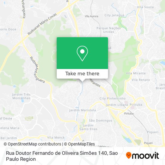 Mapa Rua Doutor Fernando de Oliveira Simões 140