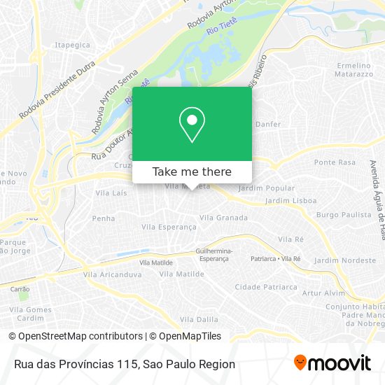 Rua das Províncias  115 map