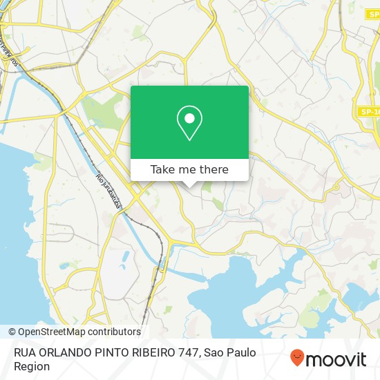 RUA ORLANDO PINTO RIBEIRO  747 map