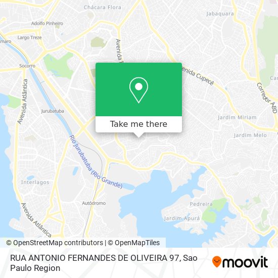 Mapa RUA ANTONIO FERNANDES DE OLIVEIRA  97