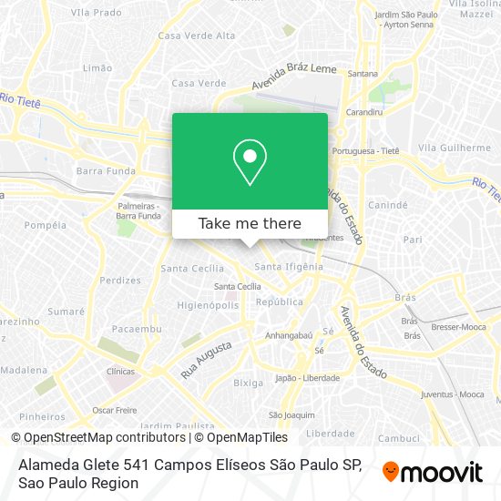 Alameda Glete  541   Campos Elíseos   São Paulo   SP map