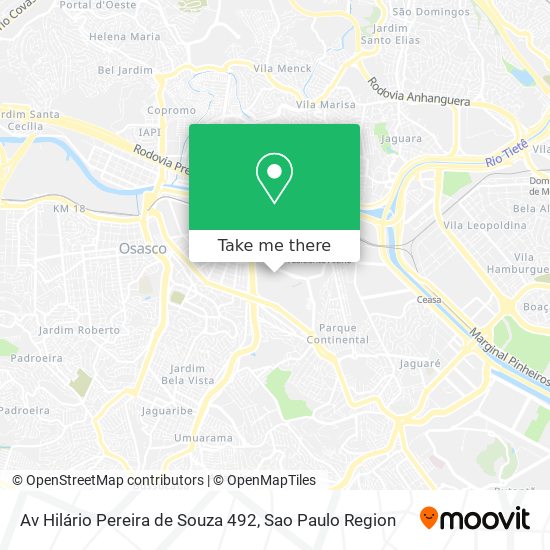 Mapa Av  Hilário Pereira de Souza  492