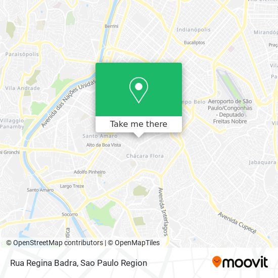 Mapa Rua Regina Badra