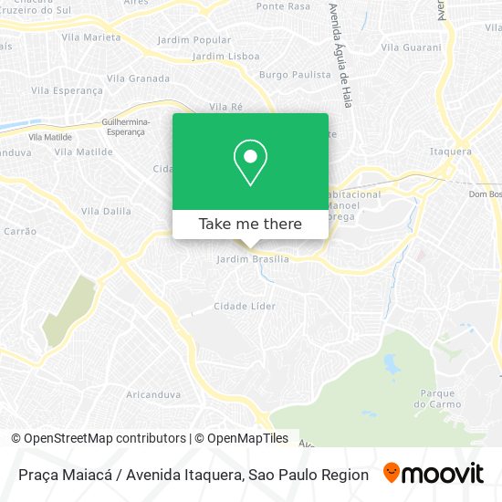 Praça Maiacá / Avenida Itaquera map