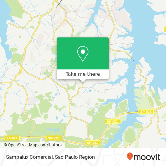 Sampalux Comercial map