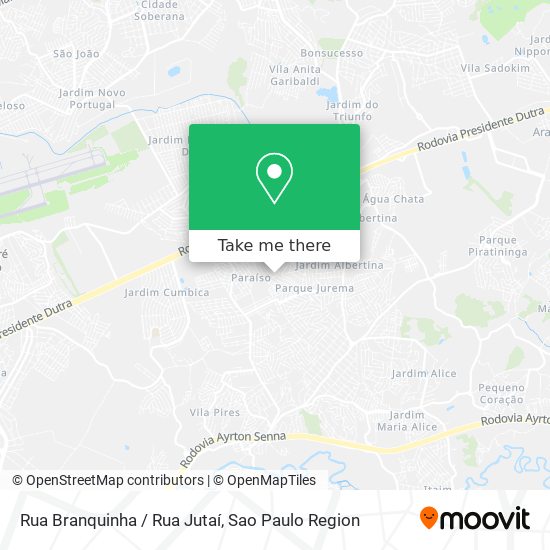 Rua Branquinha / Rua Jutaí map