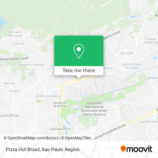 Pizza Hut Brasil map