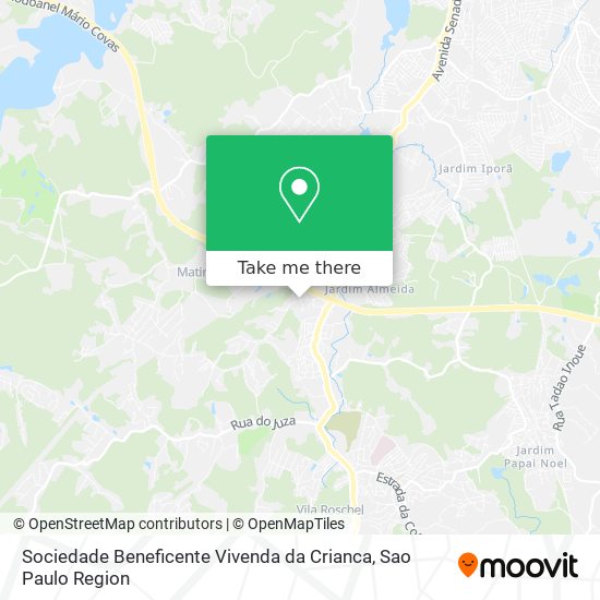 Mapa Sociedade Beneficente Vivenda da Crianca