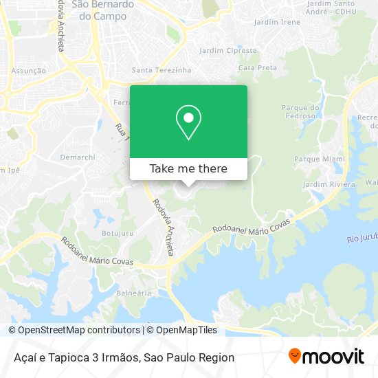 Açaí e Tapioca 3 Irmãos map