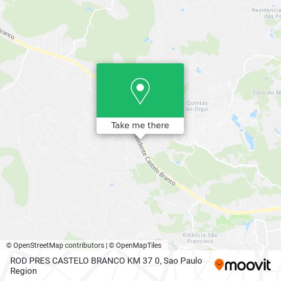 ROD  PRES  CASTELO BRANCO  KM 37 0 map