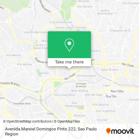 Mapa Avenida Manoel Domingos Pinto 222