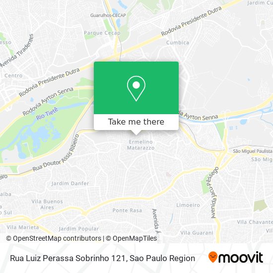 Rua Luiz Perassa Sobrinho 121 map