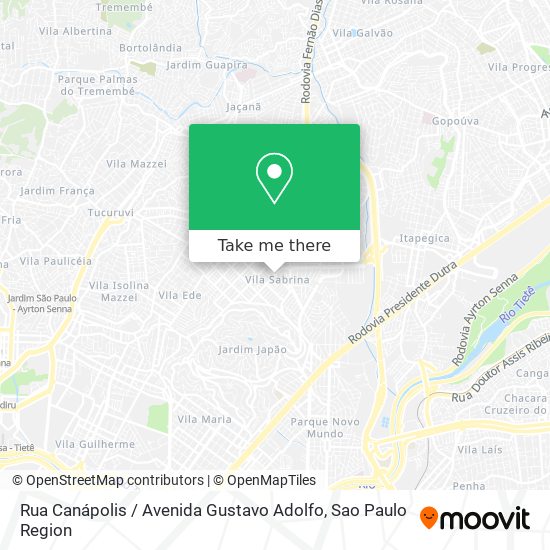 Rua Canápolis / Avenida Gustavo Adolfo map