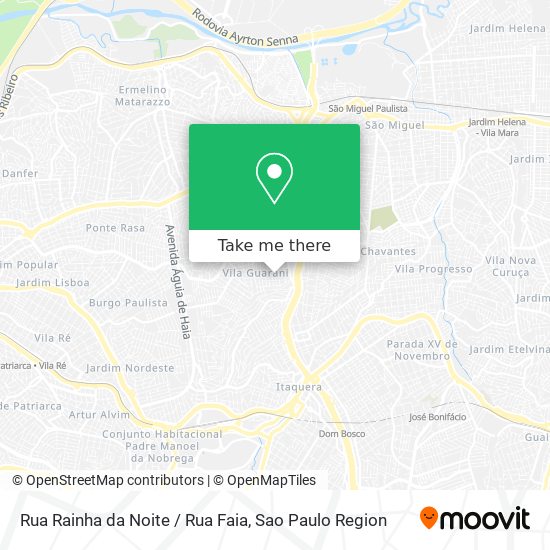 Rua Rainha da Noite / Rua Faia map