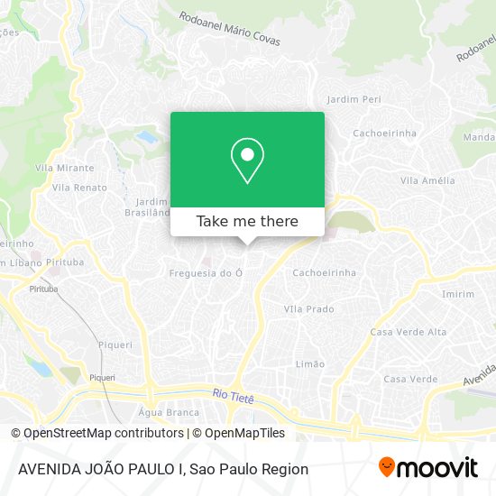 Mapa AVENIDA JOÃO PAULO I