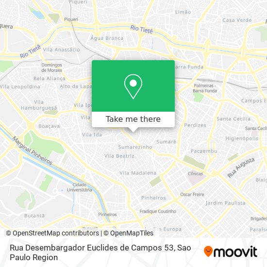 Rua Desembargador Euclides de Campos 53 map