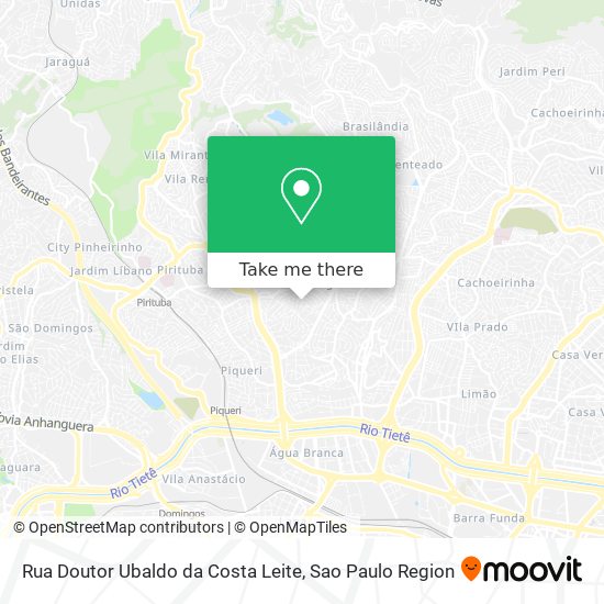 Mapa Rua Doutor Ubaldo da Costa Leite