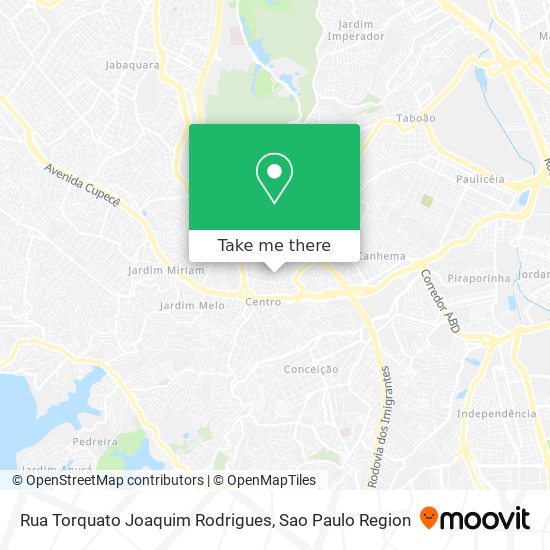 Mapa Rua Torquato Joaquim Rodrigues