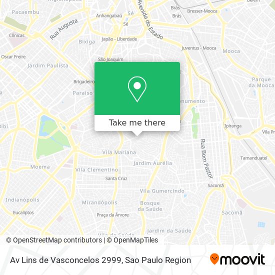 Mapa Av Lins de Vasconcelos 2999