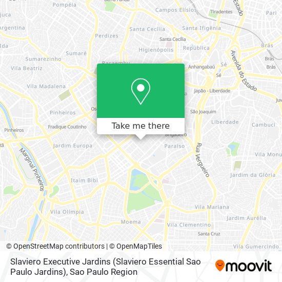 Slaviero Executive Jardins (Slaviero Essential Sao Paulo Jardins) map