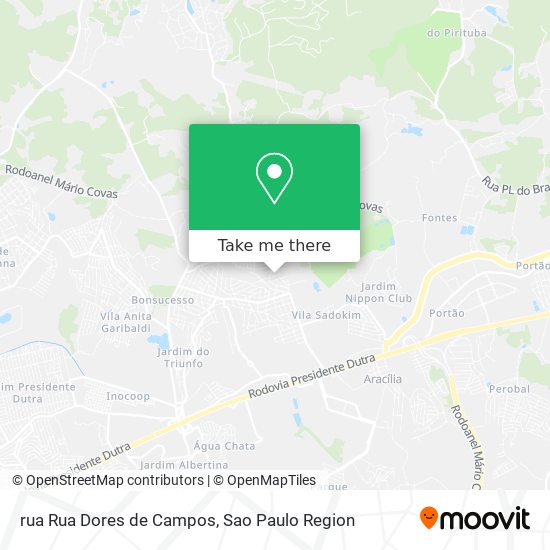 Mapa rua Rua Dores de Campos