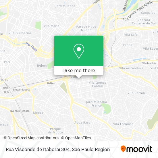 Mapa Rua Visconde de Itaboraí 304