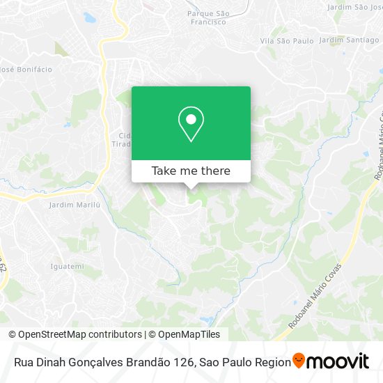 Mapa Rua Dinah Gonçalves Brandão 126