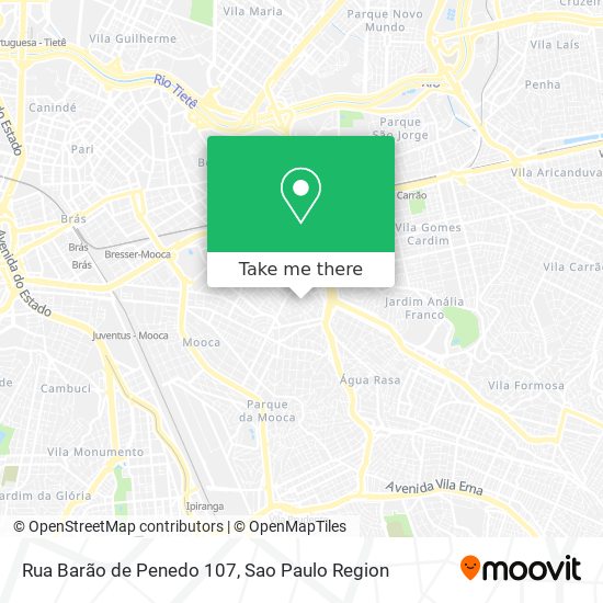 Mapa Rua Barão de Penedo 107