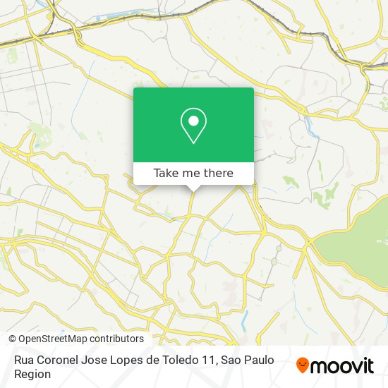 Rua Coronel Jose Lopes de Toledo  11 map