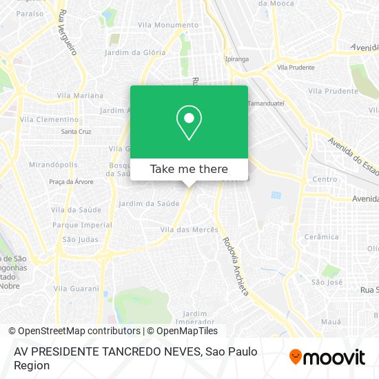 AV  PRESIDENTE TANCREDO NEVES map