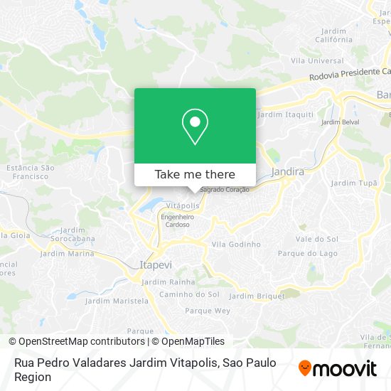 Rua Pedro Valadares   Jardim Vitapolis map