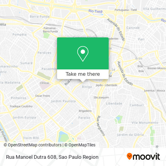 Mapa Rua Manoel Dutra 608