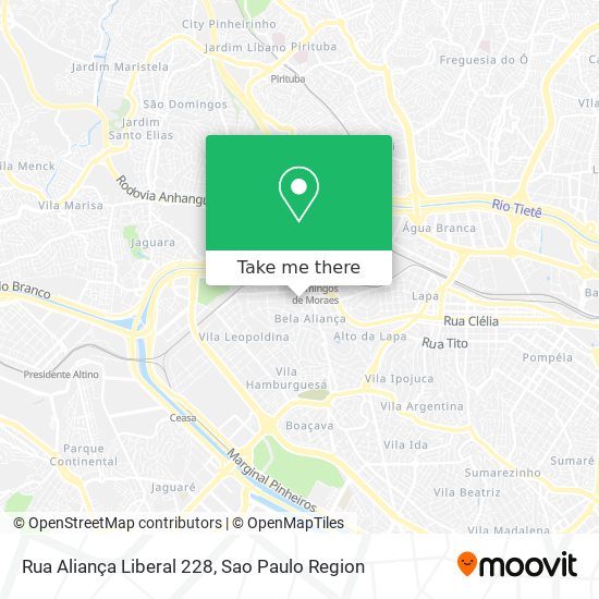 Rua Aliança Liberal 228 map