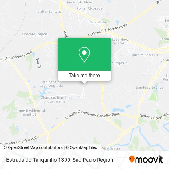 Estrada do Tanquinho 1399 map