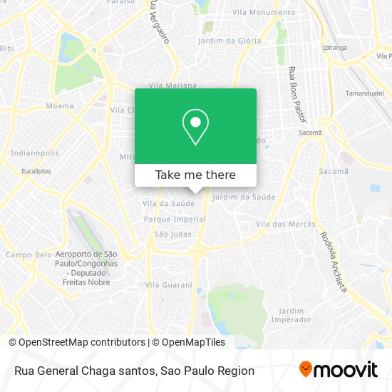 Rua General Chaga santos map