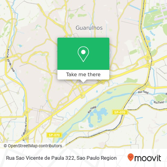 Mapa Rua Sao Vicente de Paula 322