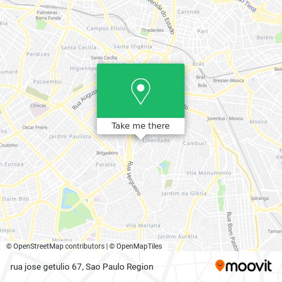 Mapa rua jose getulio  67