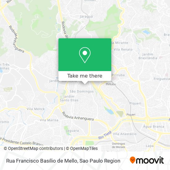 Rua Francisco Basílio de Mello map