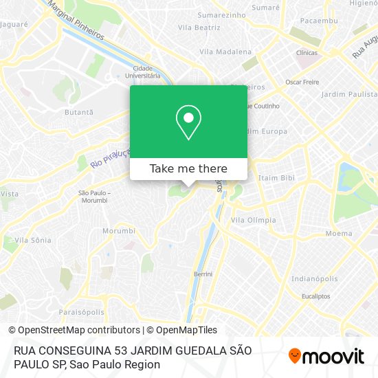 RUA CONSEGUINA  53 JARDIM GUEDALA  SÃO PAULO SP map