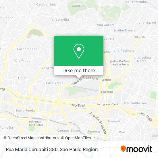 Mapa Rua Maria Curupaiti 380