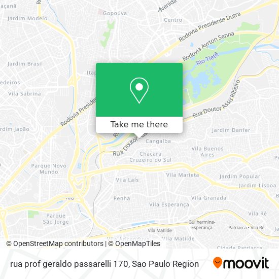 rua prof geraldo passarelli 170 map