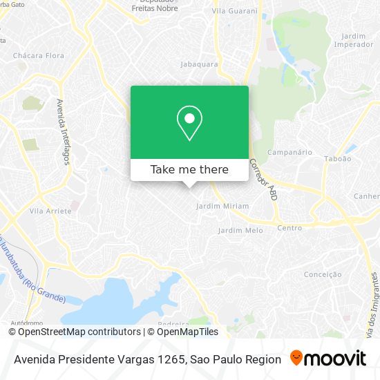 Mapa Avenida Presidente Vargas 1265