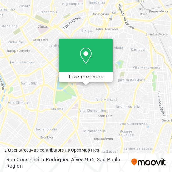 Mapa Rua Conselheiro Rodrigues Alves  966