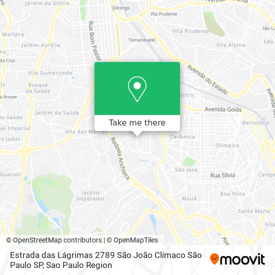 Estrada das Lágrimas  2789   São João Clímaco   São Paulo   SP map