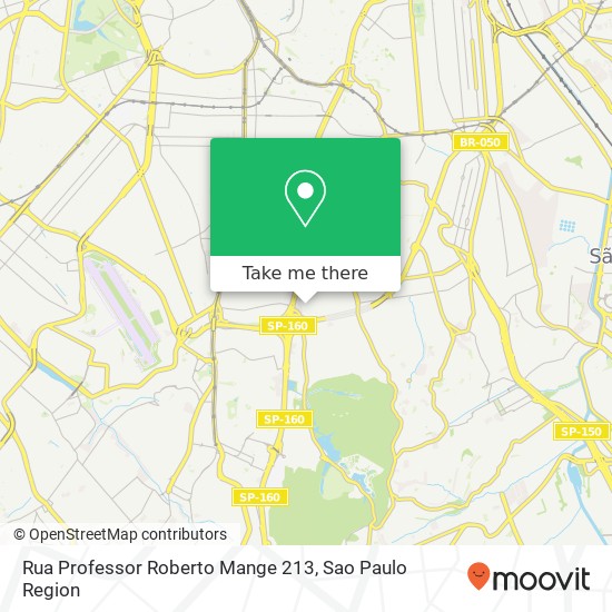 Rua Professor Roberto Mange 213 map