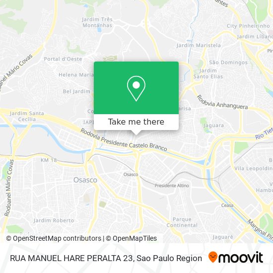 RUA MANUEL HARE PERALTA 23 map